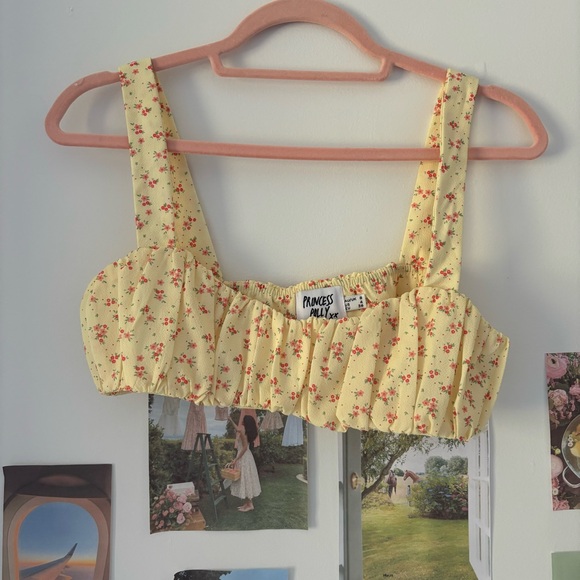 Princess Polly Yellow Floral Skirt & Top Set - Picture 5 of 8